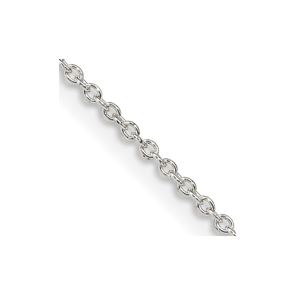 24 Inch Sterling Silver 1.25mm Cable Chain Necklace