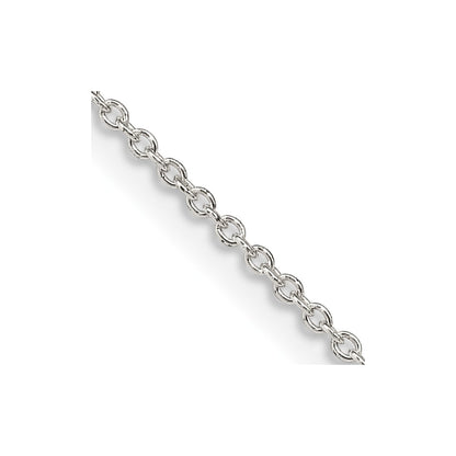24 Inch Sterling Silver 1.25mm Cable Chain Necklace