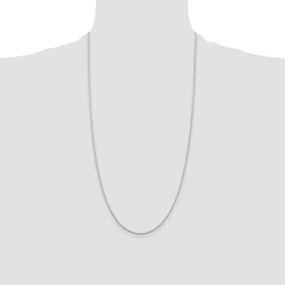 28 Inch Sterling Silver 1.5mm Cable Chain Necklace