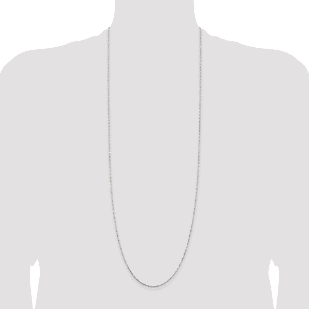 36 Inch Sterling Silver 1.5mm Cable Chain Necklace