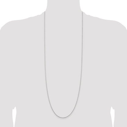 36 Inch Sterling Silver 1.5mm Cable Chain Necklace