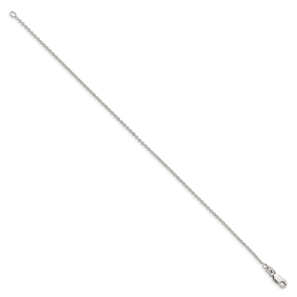 7 Inch Sterling Silver 1.5mm Cable Chain Bracelet