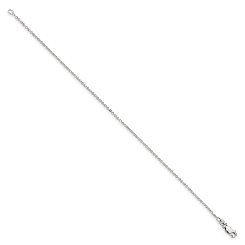 8 Inch Sterling Silver 1.5mm Cable Chain Bracelet
