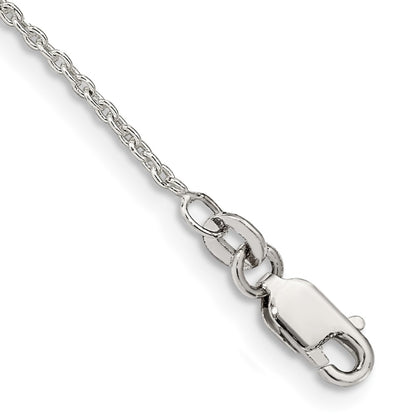 7 Inch Sterling Silver 1.5mm Cable Chain Bracelet
