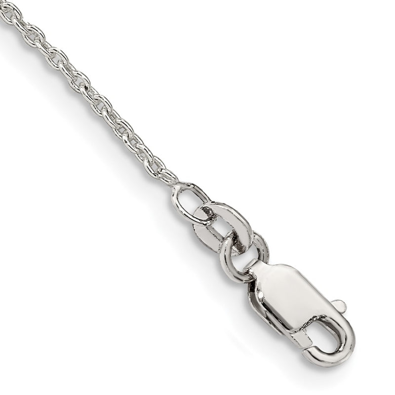 7 Inch Sterling Silver 1.5mm Cable Chain Bracelet
