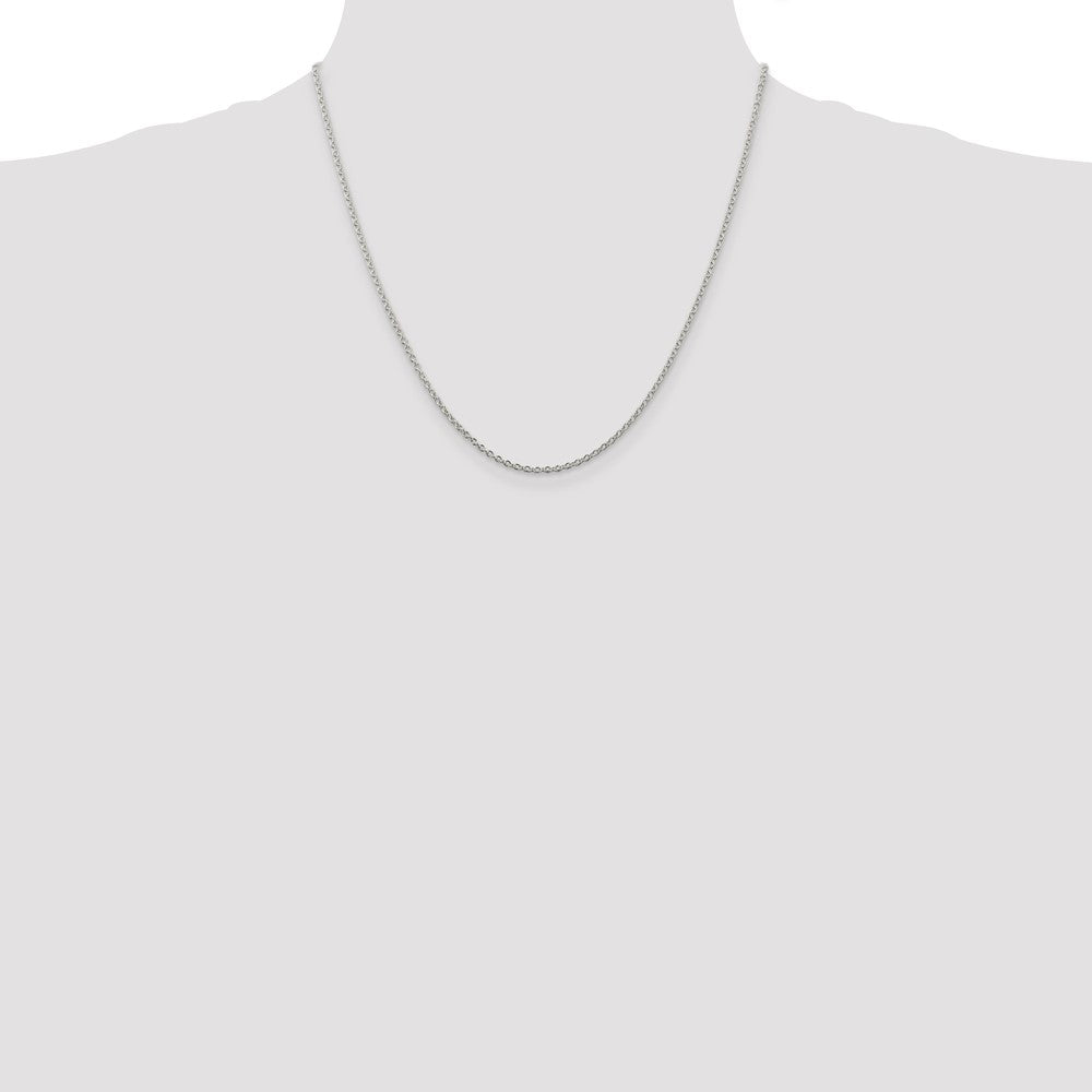 20 Inch Sterling Silver 1.95mm Cable Chain Necklace