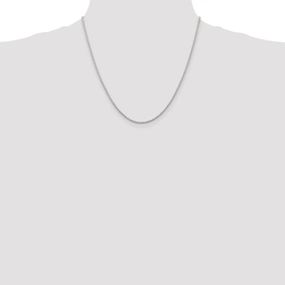 20 Inch Sterling Silver 1.95mm Cable Chain Necklace