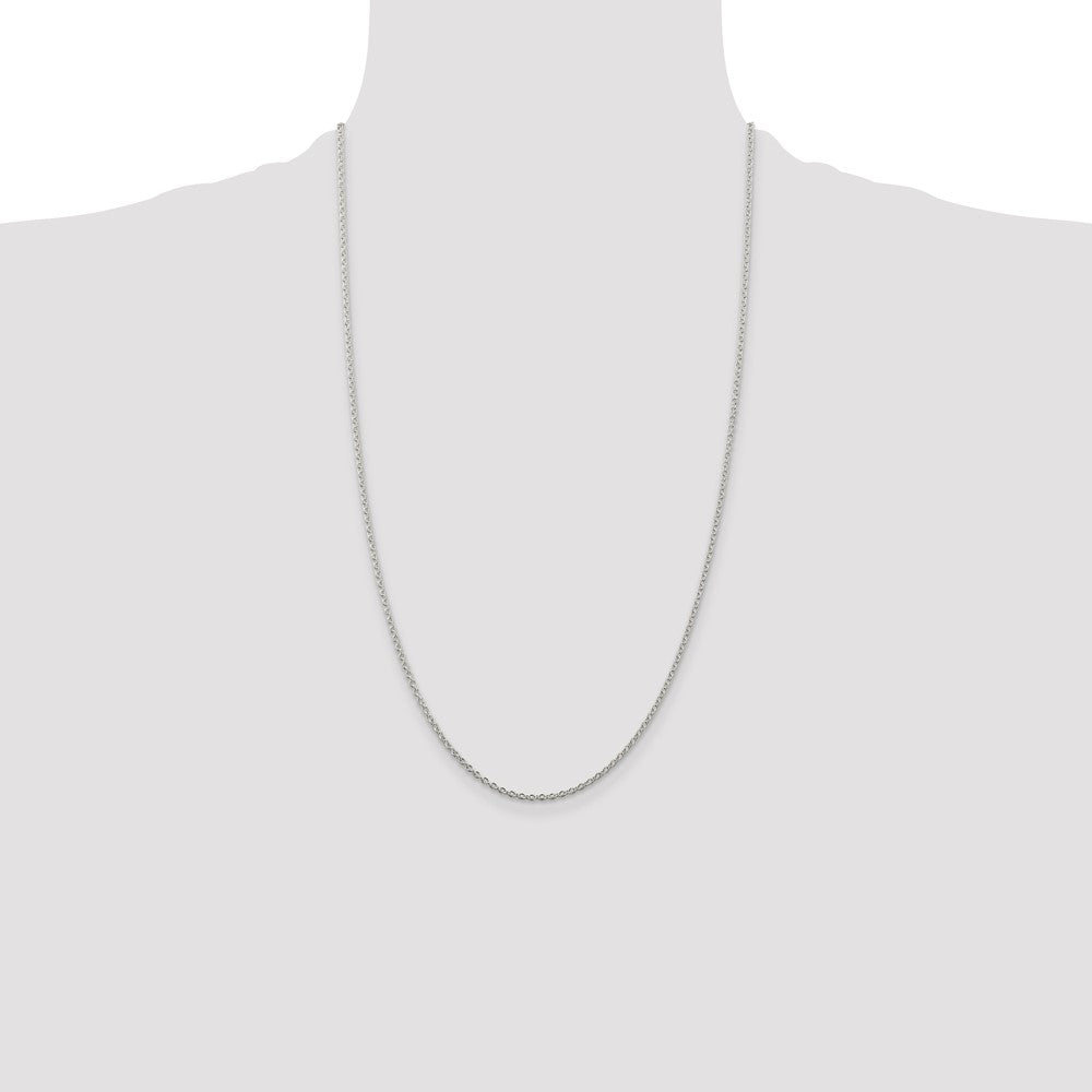 26 Inch Sterling Silver 1.95mm Cable Chain Necklace