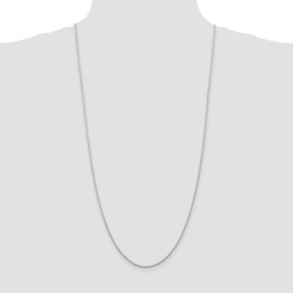 30 Inch Sterling Silver 1.95mm Cable Chain Necklace