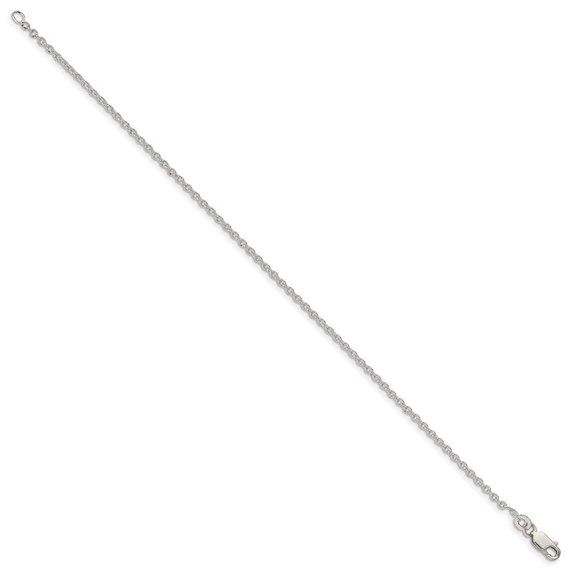 8 Inch Sterling Silver 1.95mm Cable Chain Bracelet