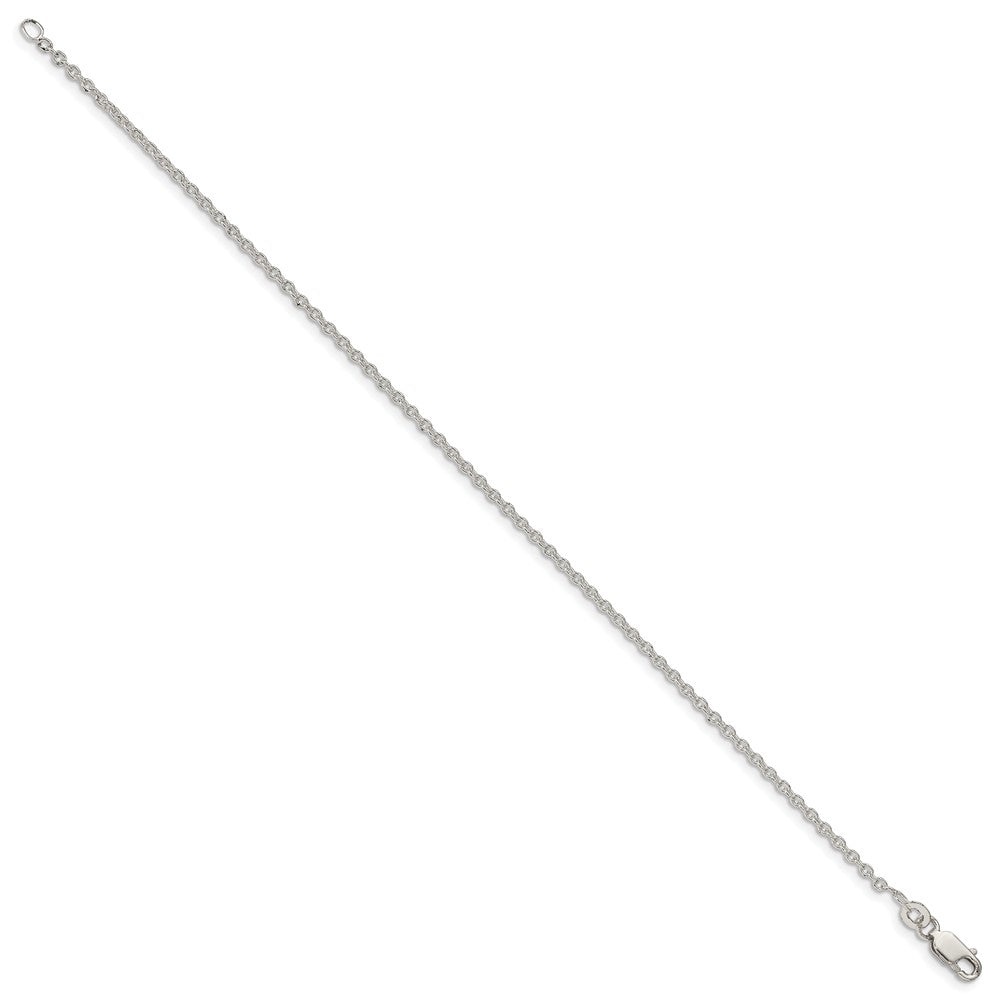 7 Inch Sterling Silver 1.95mm Cable Chain Bracelet