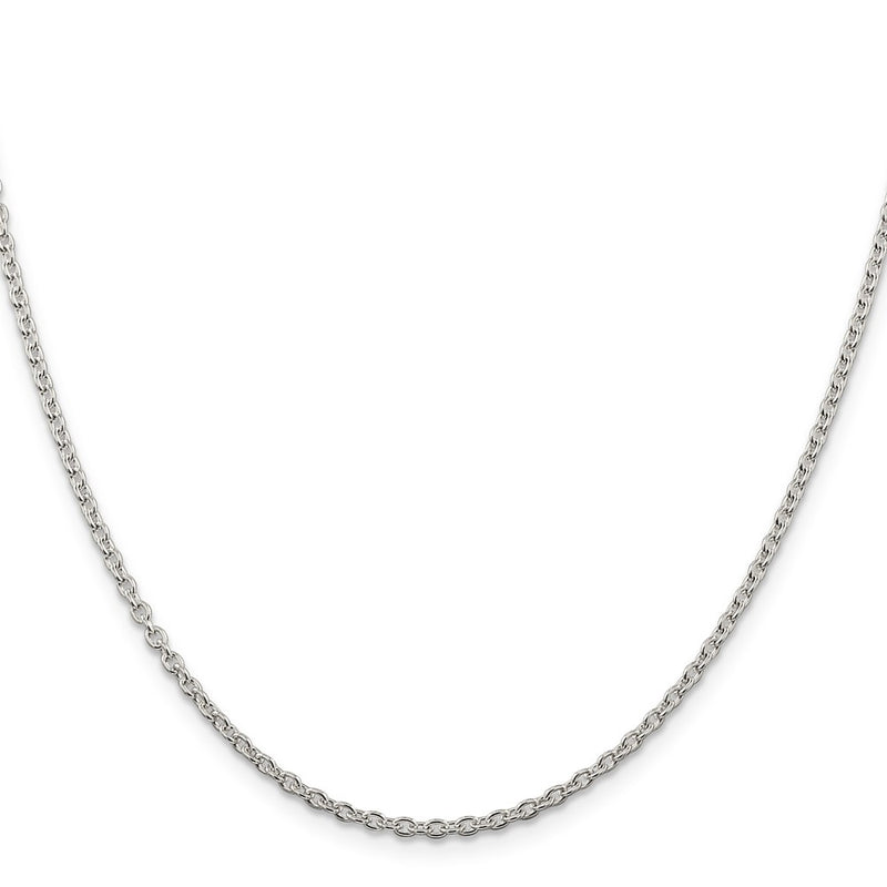 42 Inch Sterling Silver 2.25mm Cable Chain Necklace