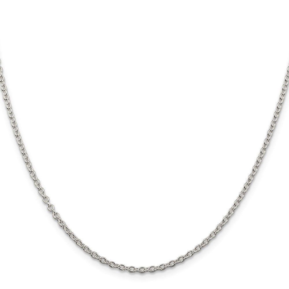 22 Inch Sterling Silver 2.25mm Cable Chain Necklace