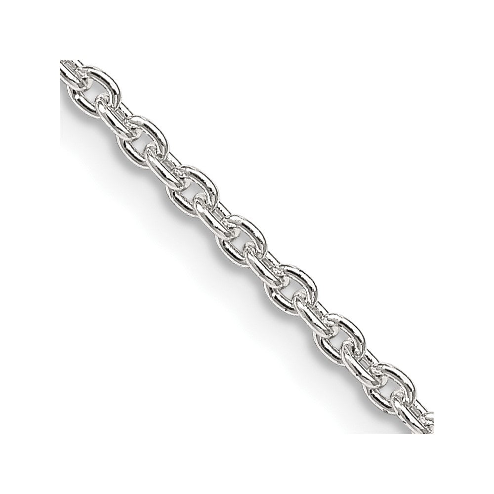22 Inch Sterling Silver 2.25mm Cable Chain Necklace
