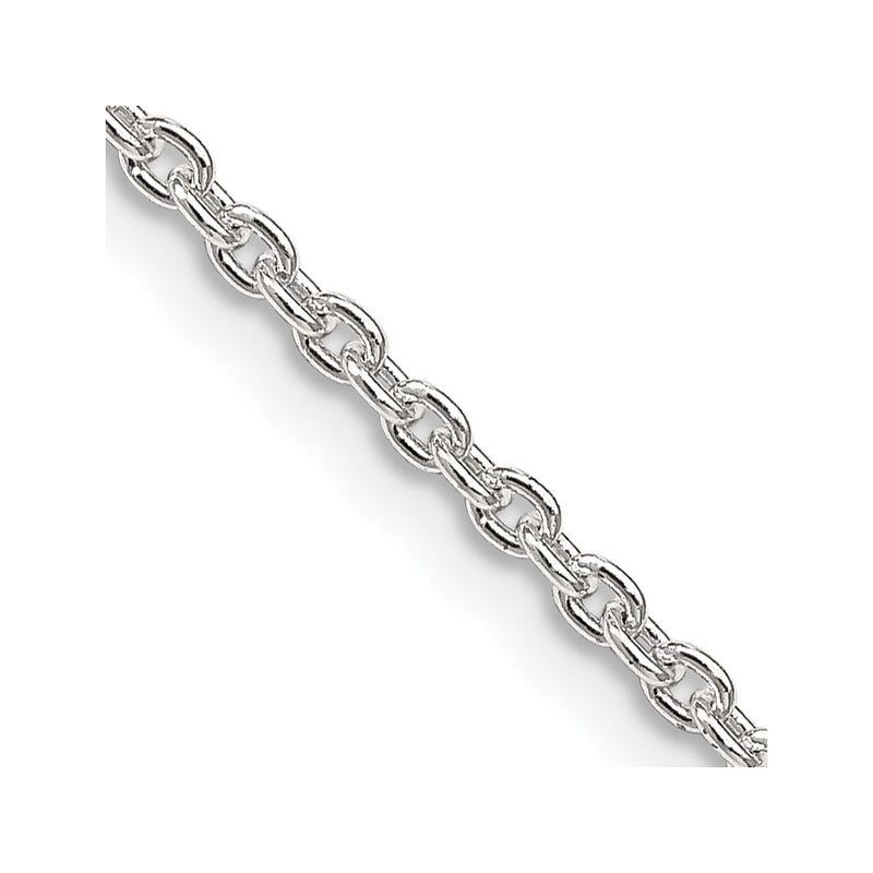 42 Inch Sterling Silver 2.25mm Cable Chain Necklace