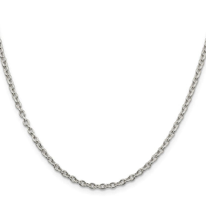 18 Inch Sterling Silver 2.75mm Cable Chain Necklace
