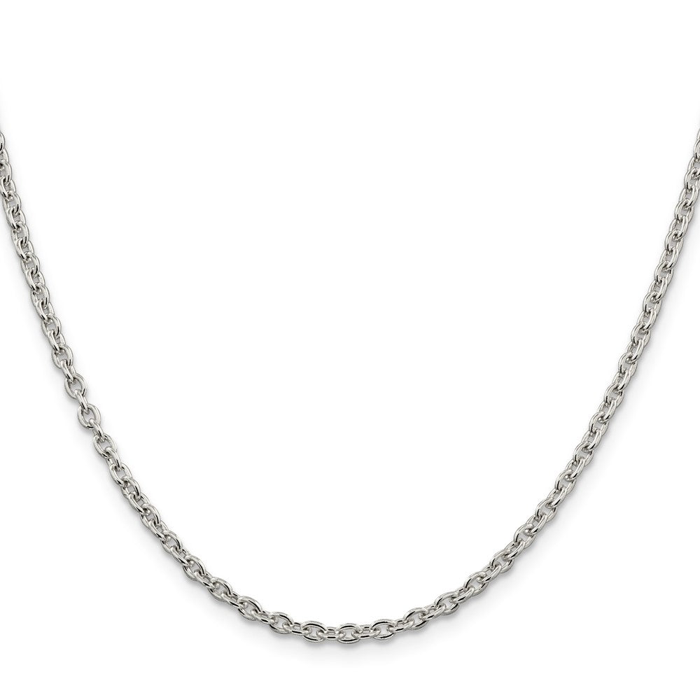 24 Inch Sterling Silver 2.75mm Cable Chain Necklace