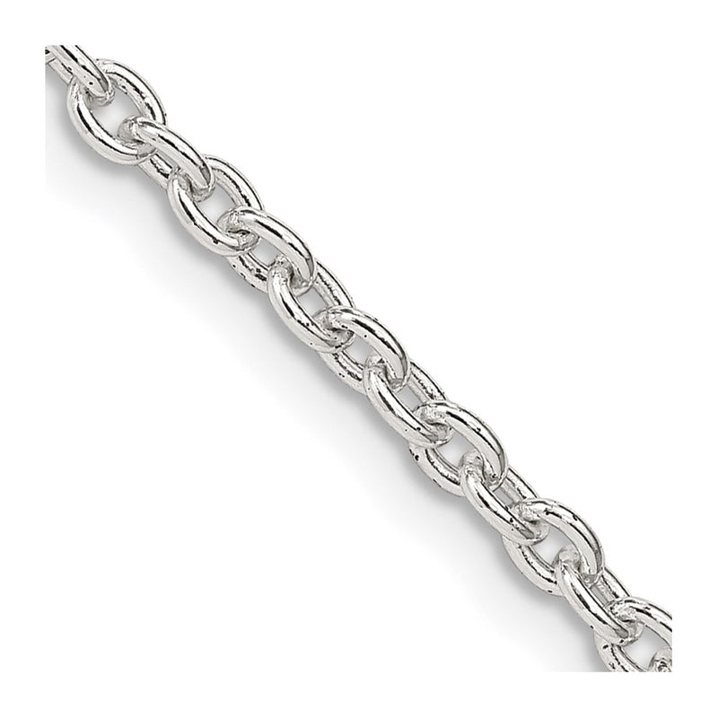 26 Inch Sterling Silver 2.75mm Cable Chain Necklace