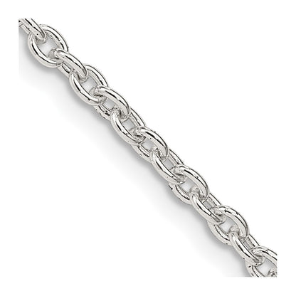 24 Inch Sterling Silver 2.75mm Cable Chain Necklace