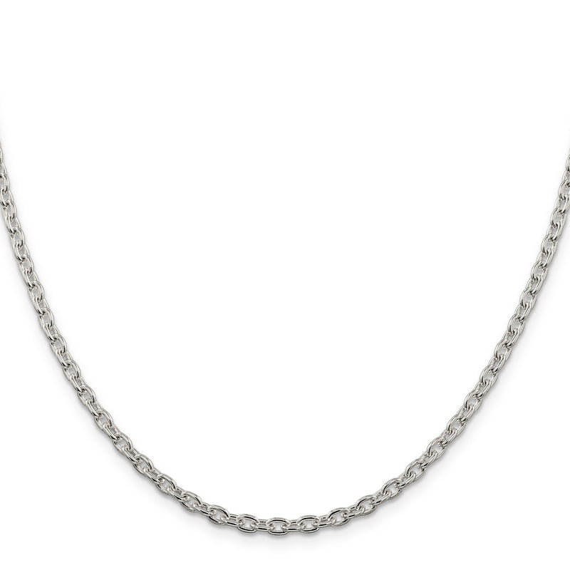 16 Inch Sterling Silver 3.5mm Cable Chain Necklace