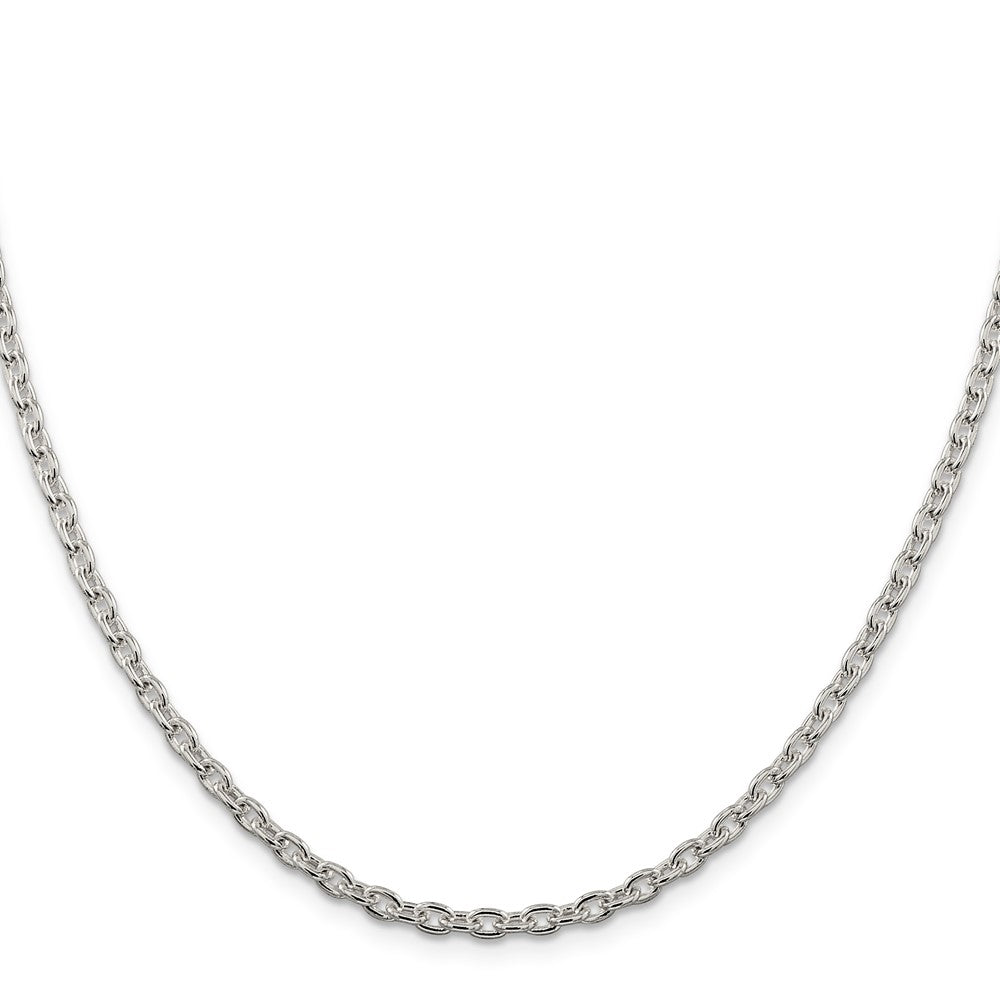 36 Inch Sterling Silver 3.5mm Cable Chain Necklace