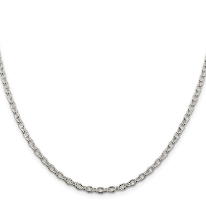 36 Inch Sterling Silver 3.5mm Cable Chain Necklace