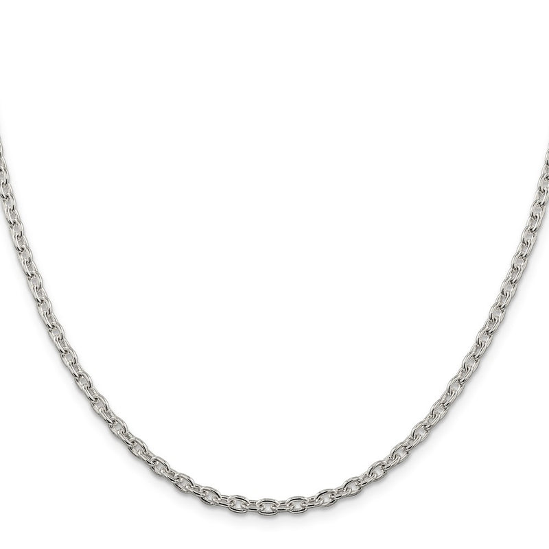 36 Inch Sterling Silver 3.5mm Cable Chain Necklace