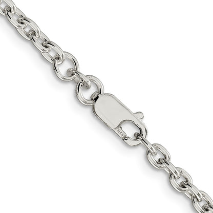 18 Inch Sterling Silver 3.5mm Cable Chain Necklace