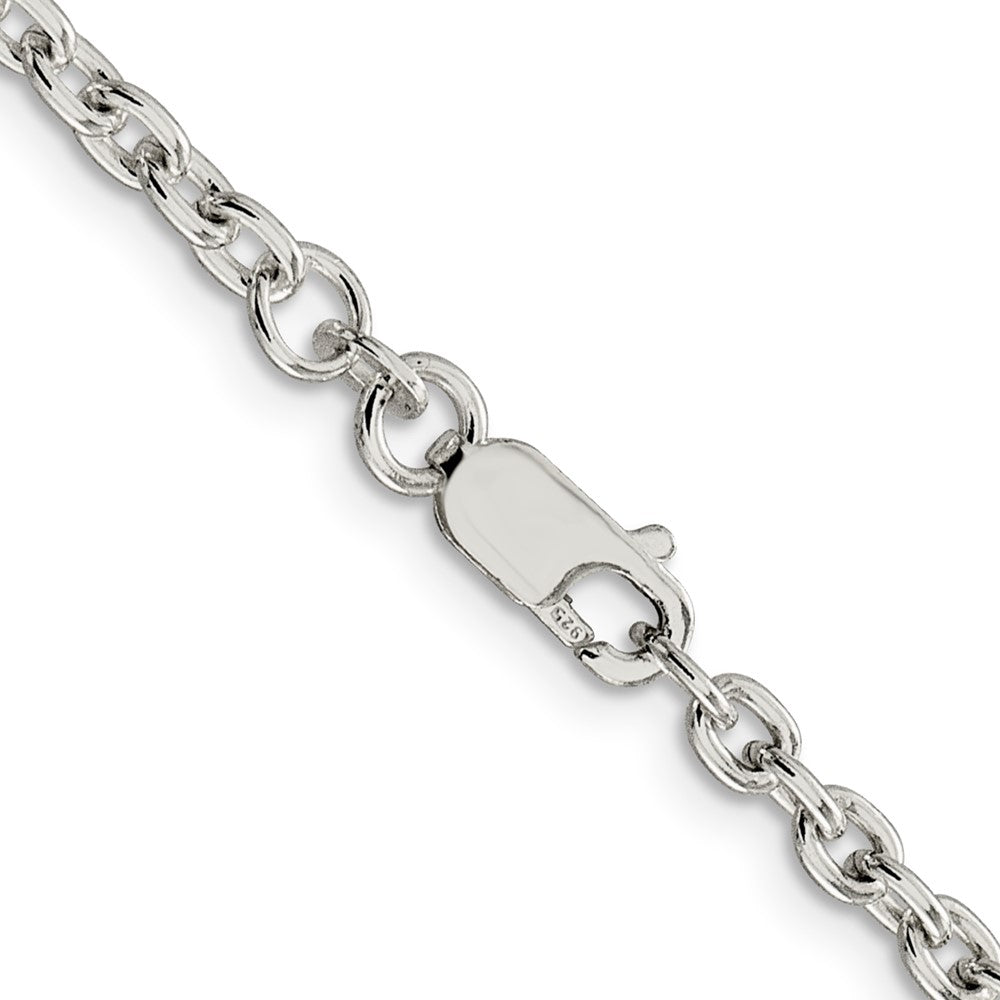 30 Inch Sterling Silver 3.5mm Cable Chain Necklace