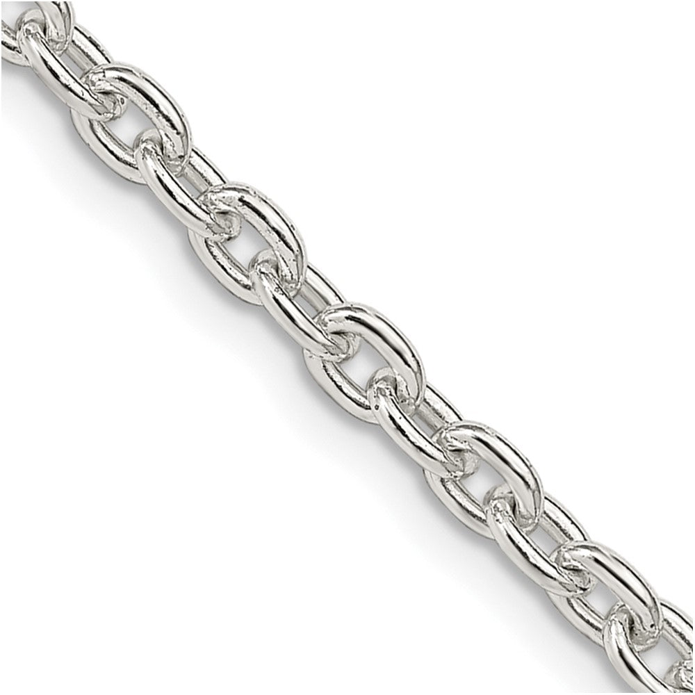 28 Inch Sterling Silver 3.5mm Cable Chain Necklace
