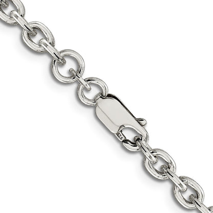 22 Inch Sterling Silver 4.5mm Cable Chain Necklace