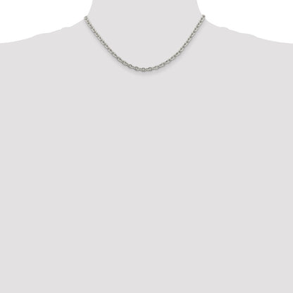 16 Inch Sterling Silver 4.5mm Cable Chain Necklace
