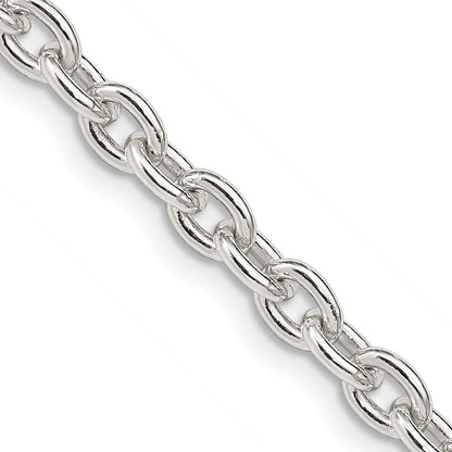 16 Inch Sterling Silver 4.5mm Cable Chain Necklace