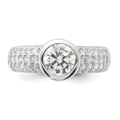 Sterling Silver Cz Ring