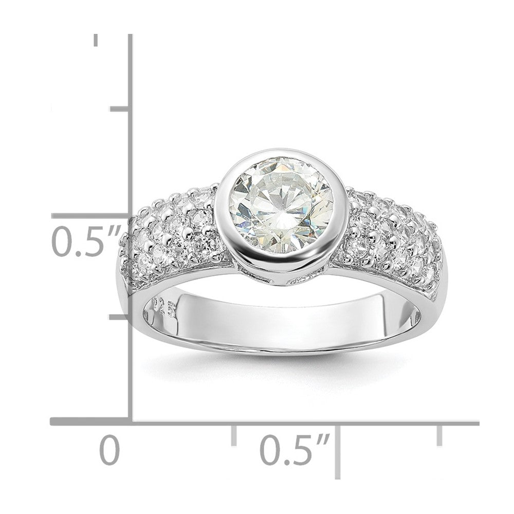Sterling Silver Cz Ring
