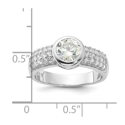Sterling Silver Cz Ring