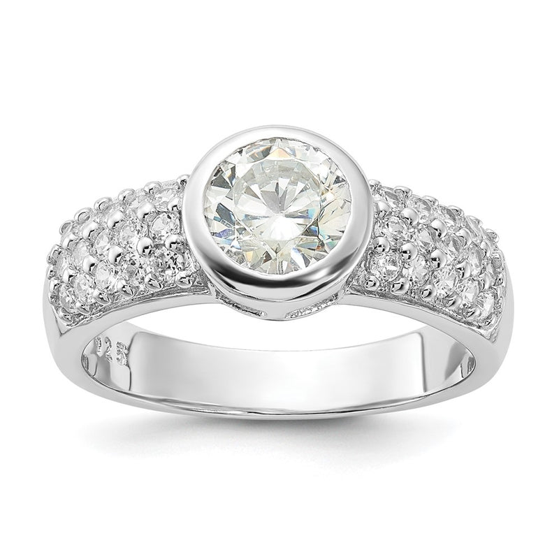 Sterling Silver Cz Ring