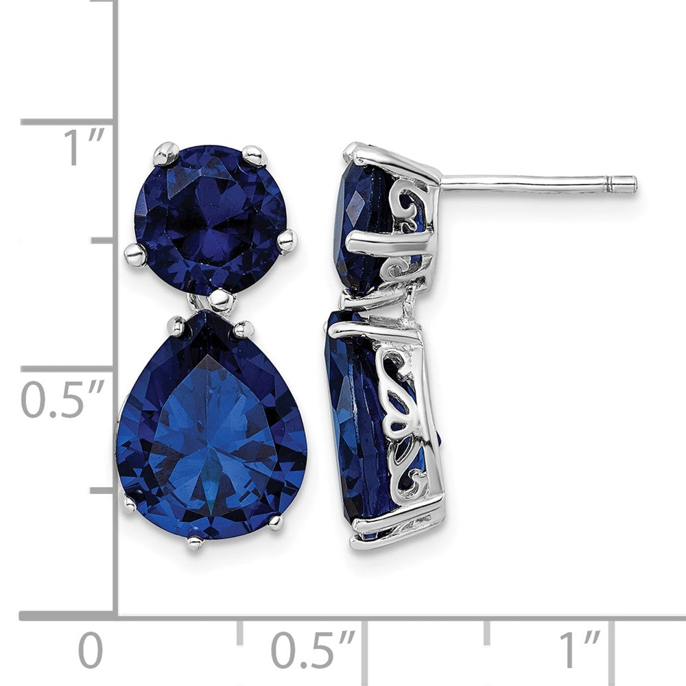 sterling-silver-cheryl-m-rhodium-plated-brilliant-cut-lab-created-dark-blue-spinel-post-dangle-earrings