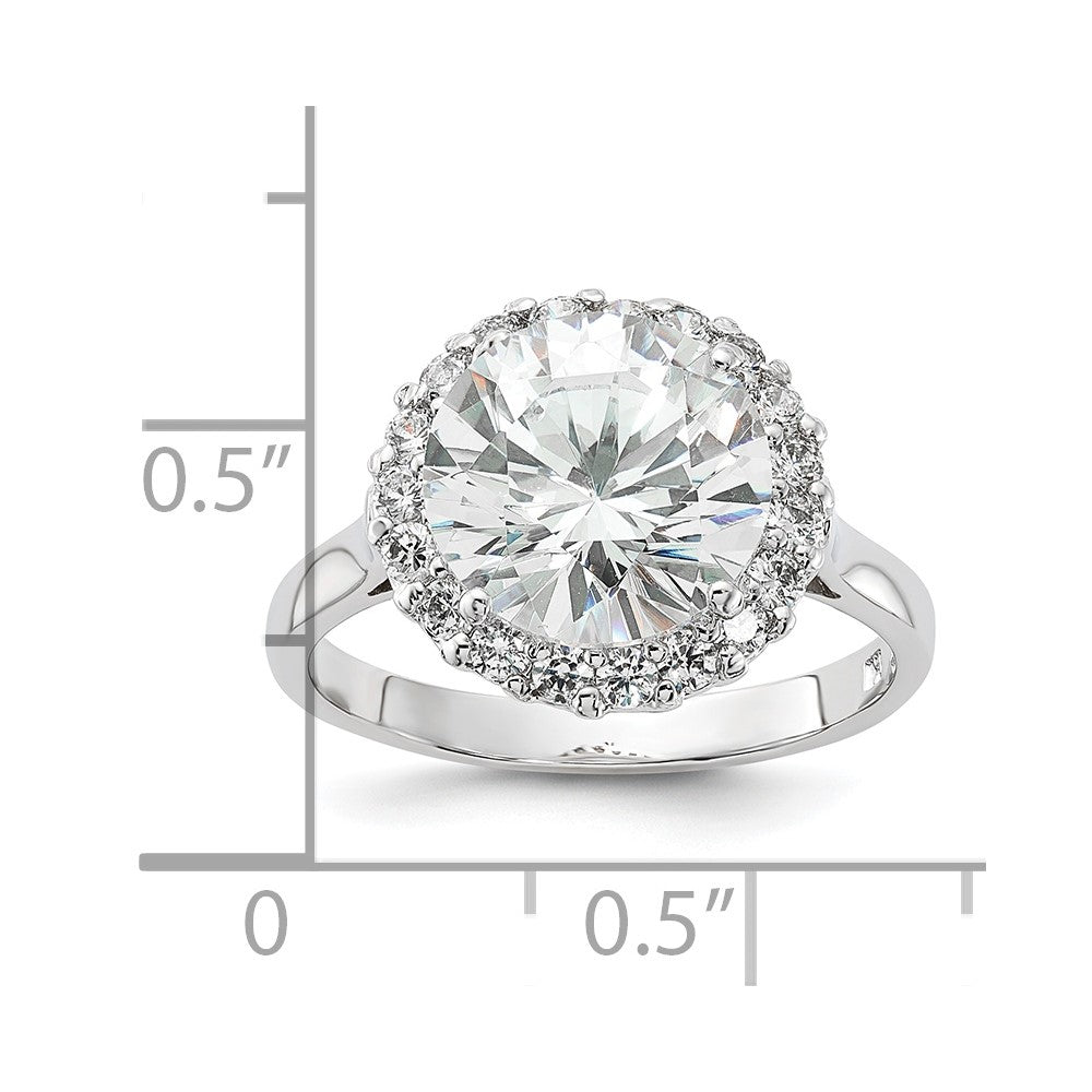 Sterling Silver Cheryl M Cz Ring