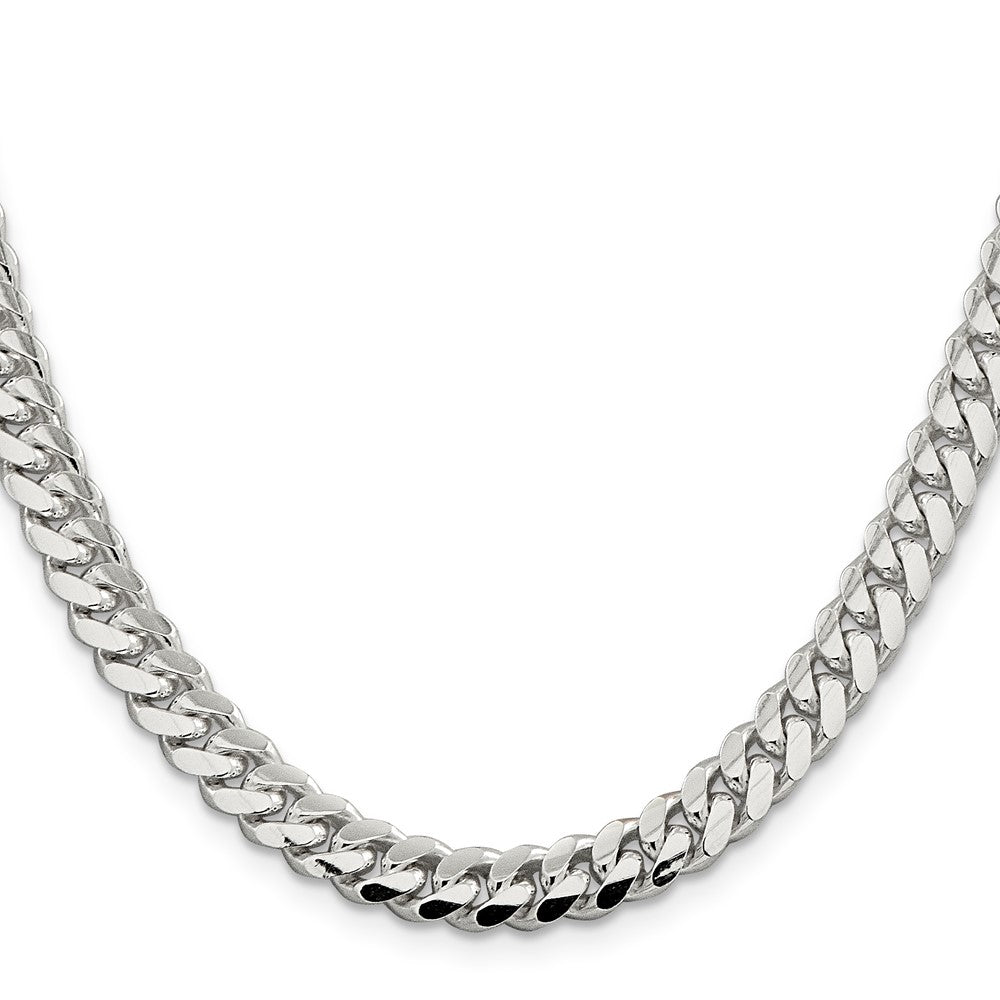 20 Inch Sterling Silver 7.0mm Polished Domed Curb Chain Necklace