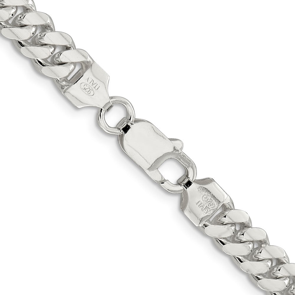 20 Inch Sterling Silver 7.0mm Polished Domed Curb Chain Necklace