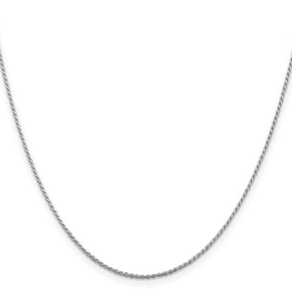 14 Inch Sterling Silver 1.2mm Diamond-Cut Rope Chain