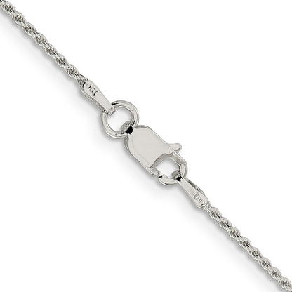 14 Inch Sterling Silver 1.2mm Diamond-Cut Rope Chain