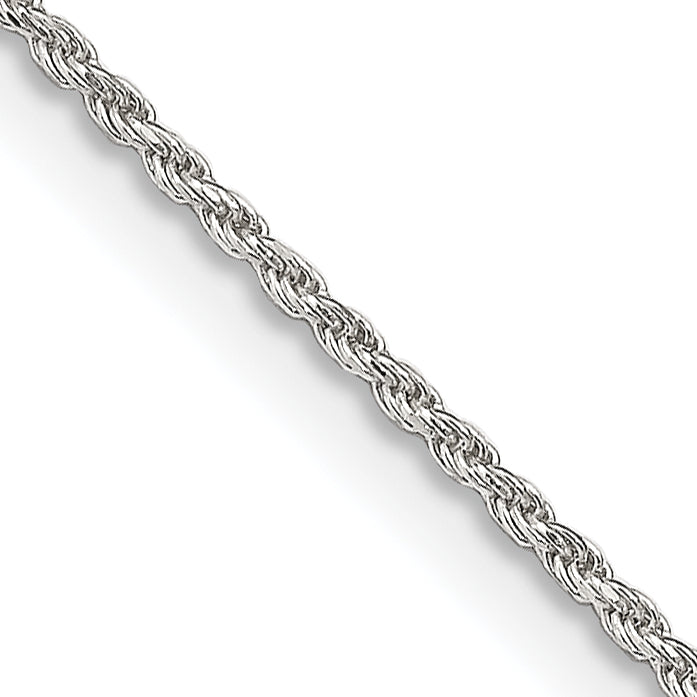 14 Inch Sterling Silver 1.2mm Diamond-Cut Rope Chain