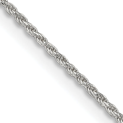 14 Inch Sterling Silver 1.2mm Diamond-Cut Rope Chain