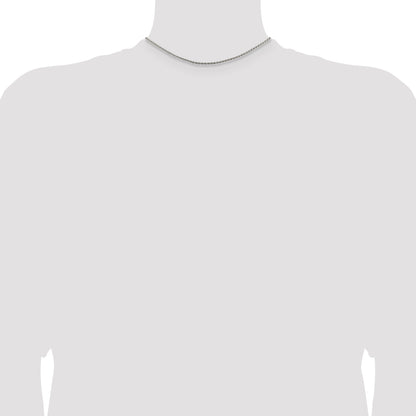 14 Inch Sterling Silver 1.85mm Diamond-Cut Rope Chain