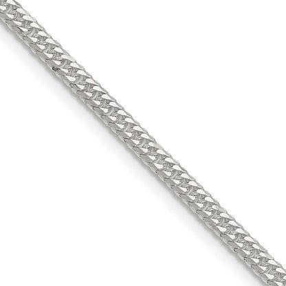 Sterling Silver Polished 3.0mm Double Diamond-Cut Curb Chain