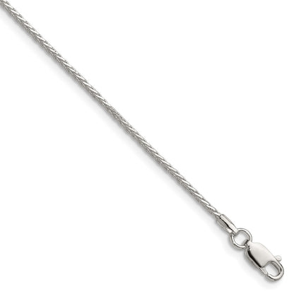 Sterling Silver 1.45mm 8 Sided D/c Double Spiga Chain