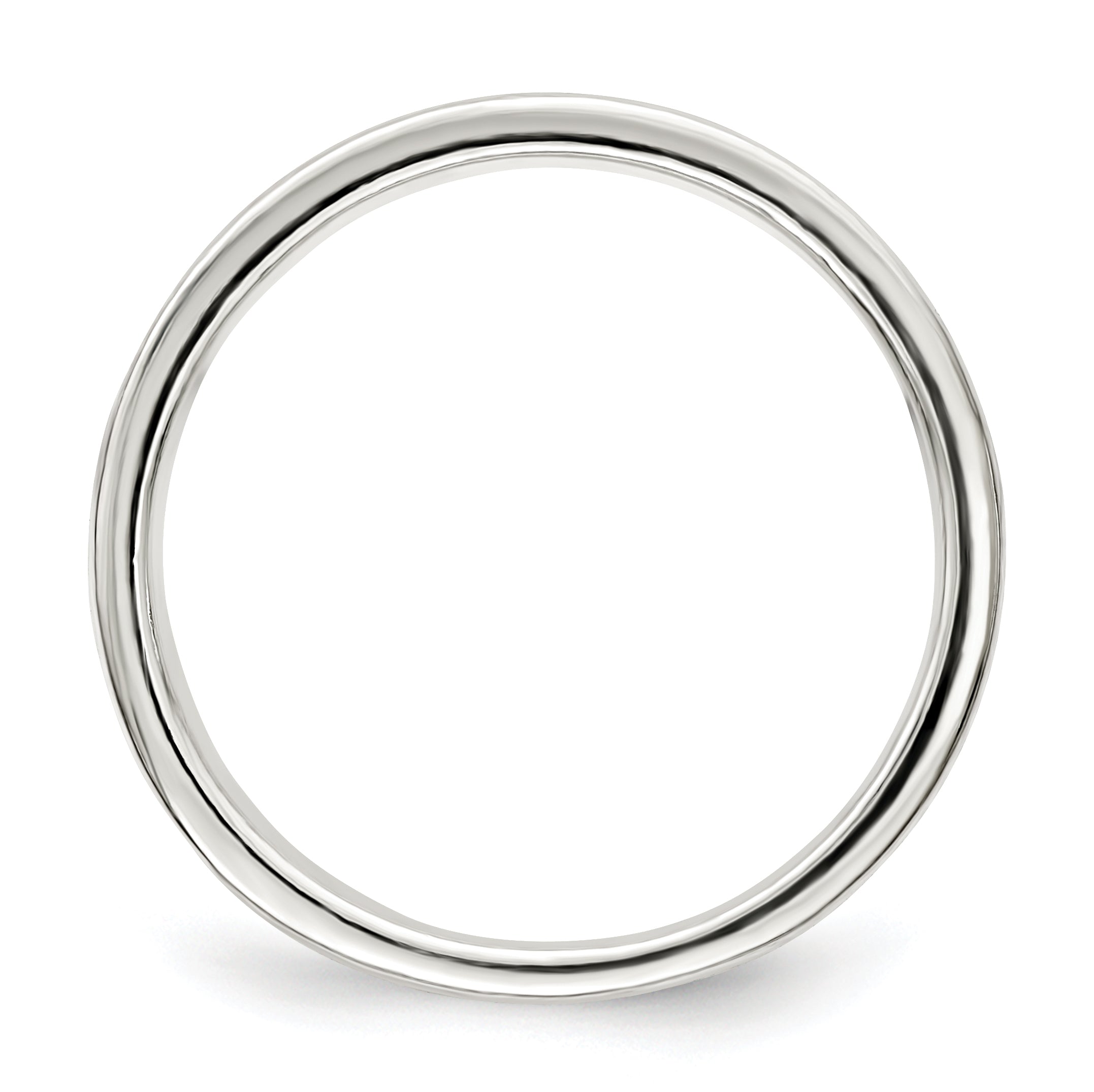 Sterling Silver 8mm Flat With Rope Edge Size 11 Band