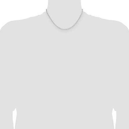 Sterling Silver Rhodium-Plated 2.15mm D/c Forzantine Chain